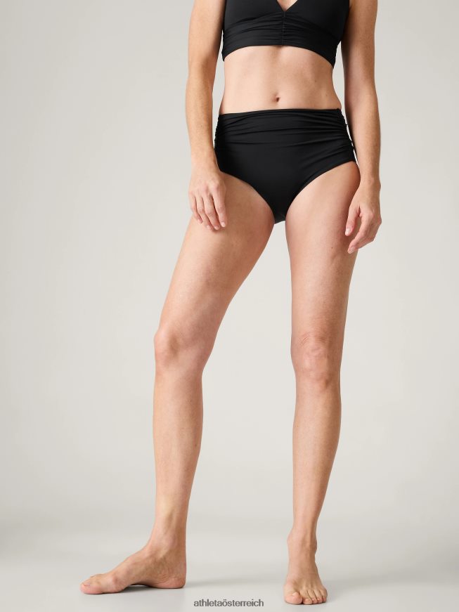 Horizon Badehose mit hoher Taille Frauen Athleta Schwarz 82BH24899 Badebekleidung