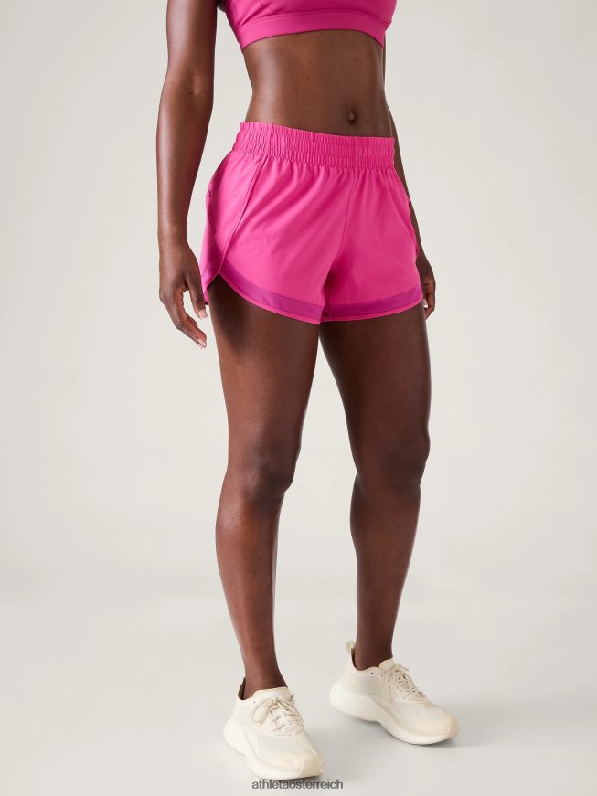 Mesh-Racer-Lauf kurz Frauen Athleta Eispflanze rosa 82BH2457 Kleidung