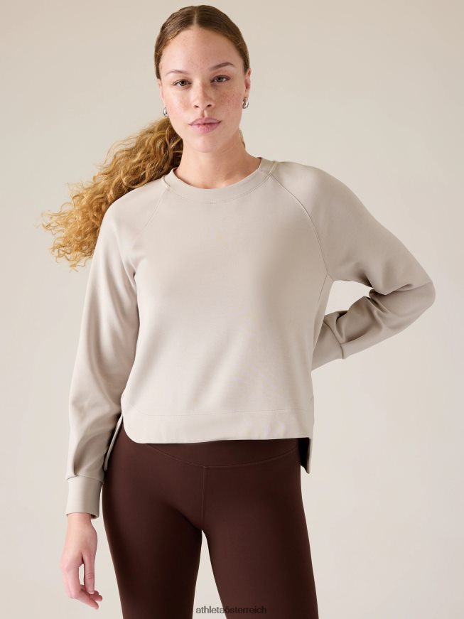 Seasoft-Sweatshirt mit Rundhalsausschnitt Frauen Athleta Abalone grau 82BH24203 Kleidung