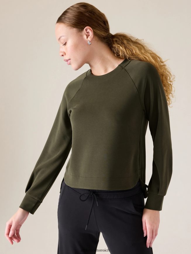 Seasoft-Sweatshirt mit Rundhalsausschnitt Frauen Athleta Espenolive 82BH24251 Kleidung